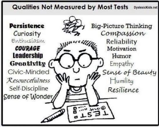 Essential Qualities Not Easily Measured by Tests